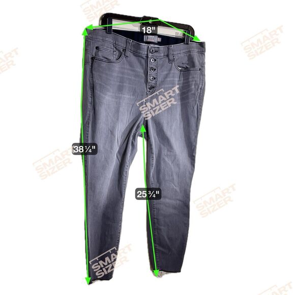 Torrid Skinny Jeans Gray Size 16 Preowned Cotton Bombshell Skinny Super Soft - Picture 5 of 7